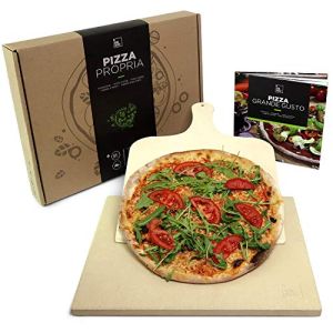 Pizzastein Set mit Rezeptbuch